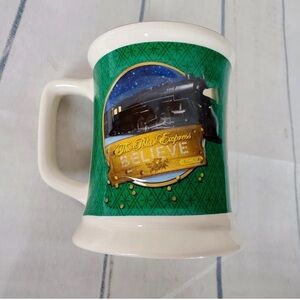 Warner Bros. Polar Express Mug - Green and Cream